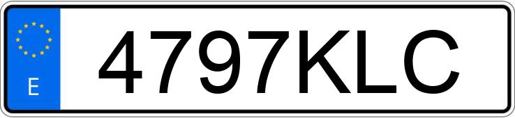 Numer rejestracyjny 4797KLC posiada FIAT DOBLO