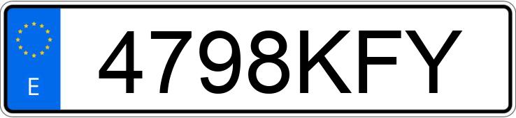 Numer rejestracyjny 4798KFY posiada SEAT LEON