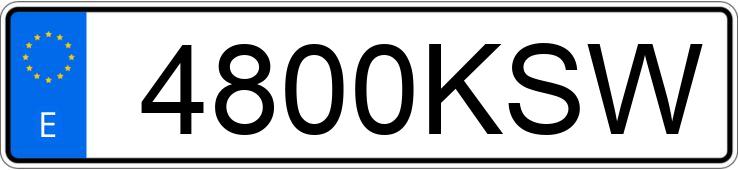 Numer rejestracyjny 4800KSW posiada MERCEDES CLA (117)