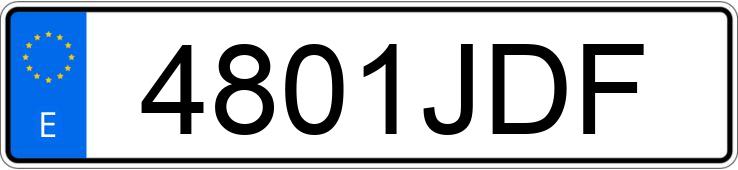 Numer rejestracyjny 4801JDF posiada MERCEDES VITO