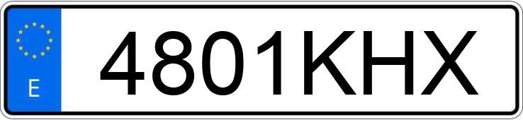 Numer rejestracyjny 4801KHX posiada NISSAN QASHQAI