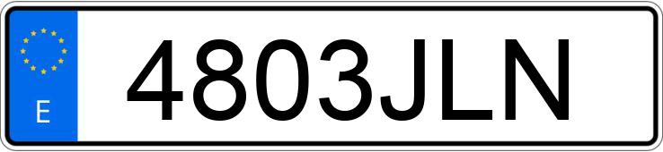 Numer rejestracyjny 4803JLN posiada MERCEDES C (205)