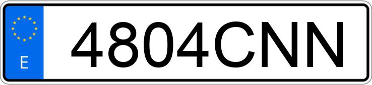 Numer rejestracyjny 4804CNN posiada RENAULT LAGUNA
