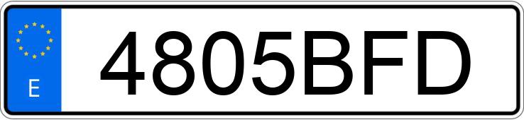 Numer rejestracyjny 4805BFD posiada PEUGEOT 406