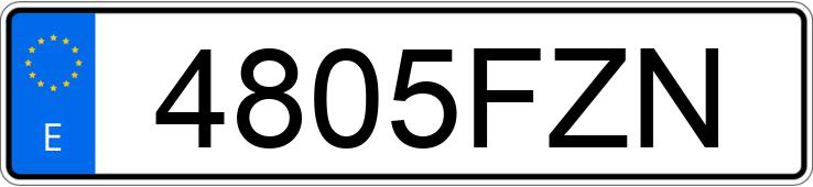 Numer rejestracyjny 4805FZN posiada AUDI A5