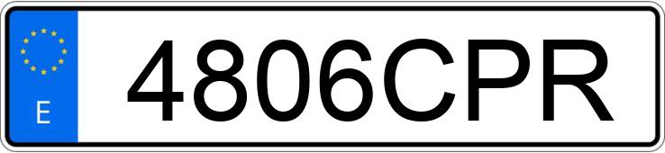 Numer rejestracyjny 4806CPR posiada RENAULT CLIO