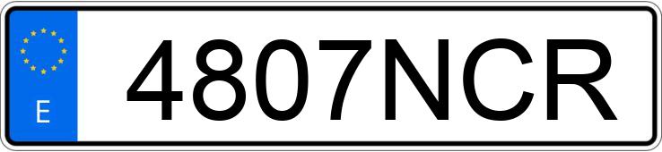 Numer rejestracyjny 4807NCR posiada LAND ROVER RANGE ROVER EVOQUE 2.2 SD4 190 4WD AT PURE TECH