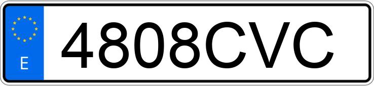 Numer rejestracyjny 4808CVC posiada MERCEDES VITO