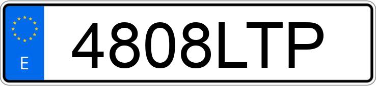 Numer rejestracyjny 4808LTP posiada RENAULT TRAFIC