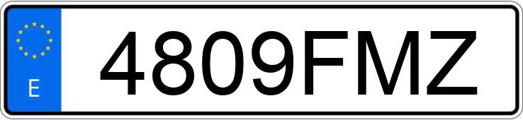 Numer rejestracyjny 4809FMZ posiada SUZUKI GRAND VITARA