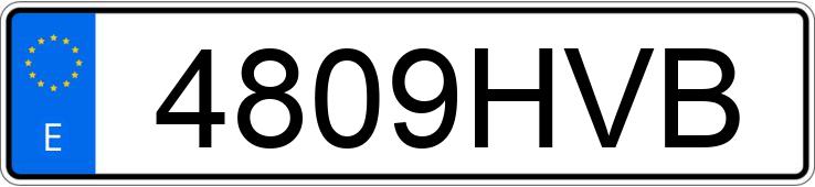 Numer rejestracyjny 4809HVB posiada CITROEN C4 PICASSO 5PZ