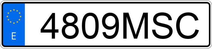Numer rejestracyjny 4809MSC posiada RENAULT RAFALE Numer rejestracyjny 4809MSC posiada RENAULT RAFALE