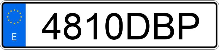 Numer rejestracyjny 4810DBP posiada NISSAN TERRANO