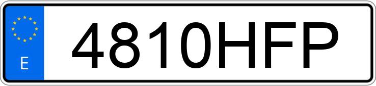 Numer rejestracyjny 4810HFP posiada ALFA ROMEO GIULIETTA