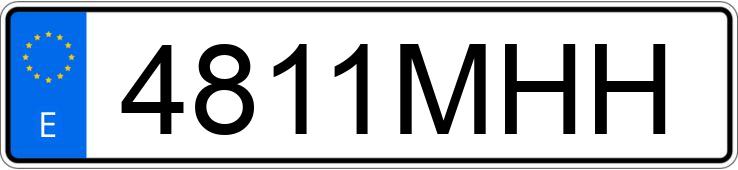 Numer rejestracyjny 4811MHH posiada VOLKSWAGEN TAIGO