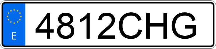 Numer rejestracyjny 4812CHG posiada SEAT IBIZA