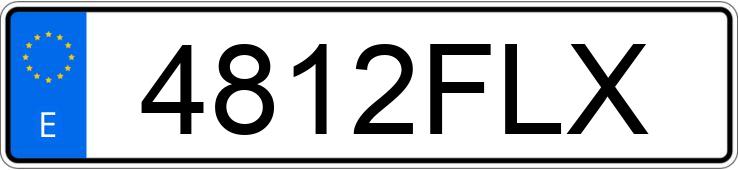 Numer rejestracyjny 4812FLX posiada KAWASAKI GTR