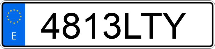 Numer rejestracyjny 4813LTY posiada BMW X3