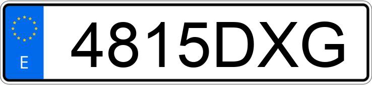 Numer rejestracyjny 4815DXG posiada RENAULT TRAFIC