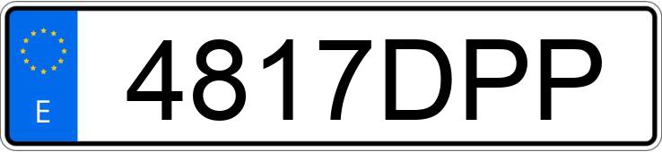 Numer rejestracyjny 4817DPP posiada CITROEN C5