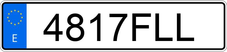 Numer rejestracyjny 4817FLL posiada MERCEDES CLS (219) 350 CGI