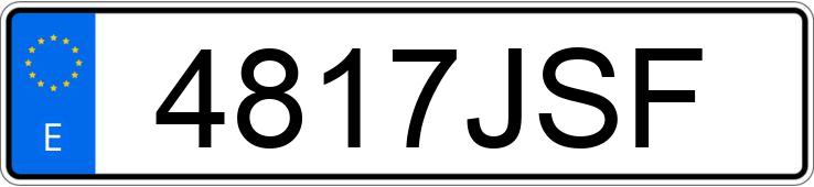 Numer rejestracyjny 4817JSF posiada SKODA OCTAVIA