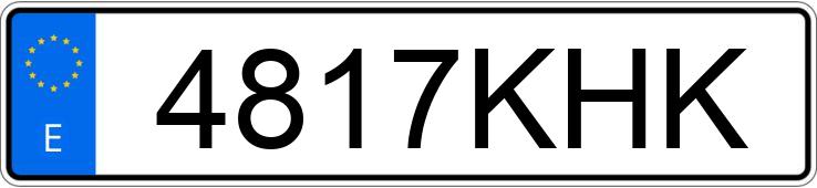 Numer rejestracyjny 4817KHK posiada VOLKSWAGEN TRANSPORTER