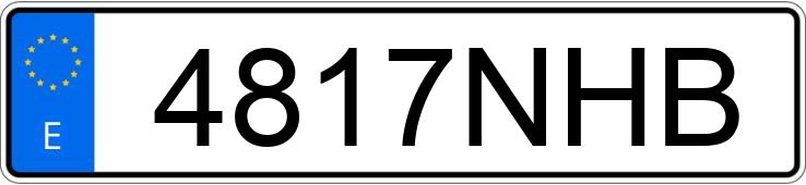 Numer rejestracyjny 4817NHB posiada EBRO S700
