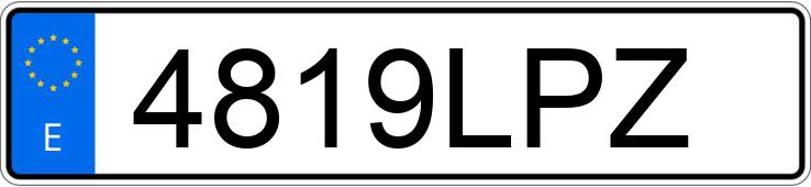 Pirat drogowy w pojeździe o numerach rejestracyjnych 4819LPZ