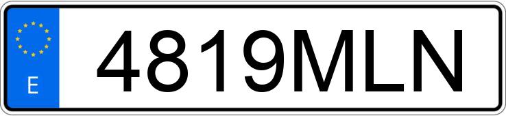 Numer rejestracyjny 4819MLN posiada VOLKSWAGEN GOLF Numer rejestracyjny 4819MLN posiada VOLKSWAGEN GOLF