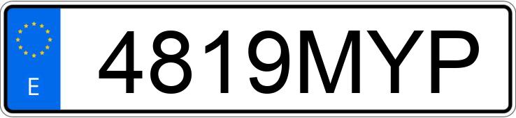 Numer rejestracyjny 4819MYP posiada MERCEDES GLC (254)