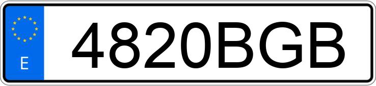 Numer rejestracyjny 4820BGB posiada BMW SERIE 3