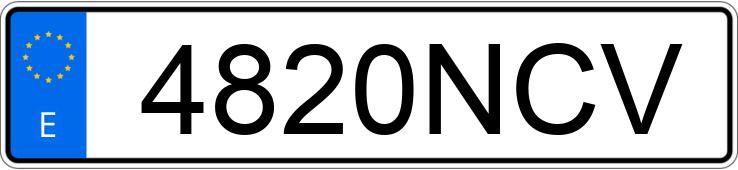 Numer rejestracyjny 4820NCV posiada MERCEDES CITAN