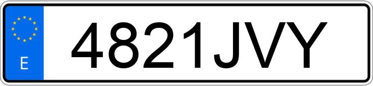 Numer rejestracyjny 4821JVY posiada BMW SERIE 7