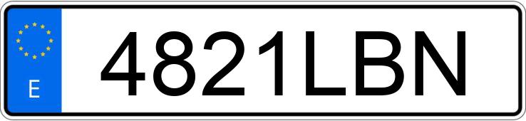 Numer rejestracyjny 4821LBN posiada FORD FIESTA