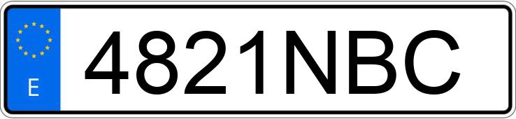 Numer rejestracyjny 4821NBC posiada CITROEN C4 PICASSO 5PZ