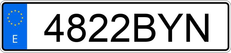 Numer rejestracyjny 4822BYN posiada SEAT IBIZA