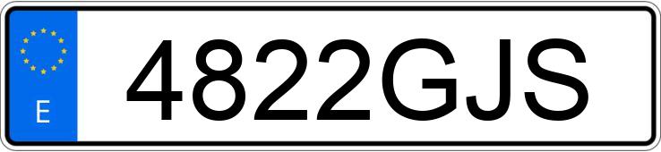 Numer rejestracyjny 4822GJS posiada SEAT ALHAMBRA