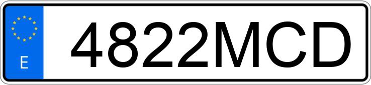 Die Registrierungsnummer 4822MCD hat LAND ROVER RANGE ROVER EVOQUE