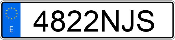 Numer rejestracyjny 4822NJS posiada MERCEDES VITO