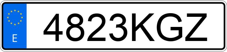 Numer rejestracyjny 4823KGZ posiada VOLKSWAGEN TIGUAN ALLSPACE