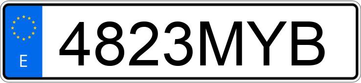 Numer rejestracyjny 4823MYB posiada TOYOTA RAV4