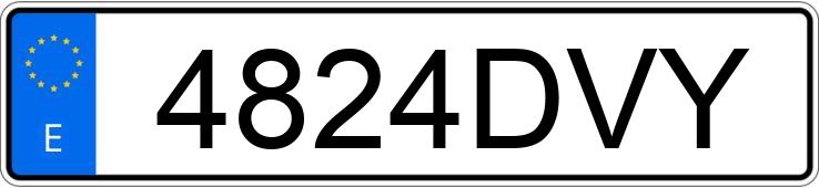 Numer rejestracyjny 4824DVY posiada CITROEN C8