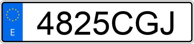 Numer rejestracyjny 4825CGJ posiada PEUGEOT 206 Numer rejestracyjny 4825CGJ posiada PEUGEOT 206