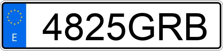 Numer rejestracyjny 4825GRB posiada VOLKSWAGEN SCIROCCO