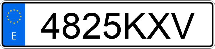 Numer rejestracyjny 4825KXV posiada KIA CEED TOURER