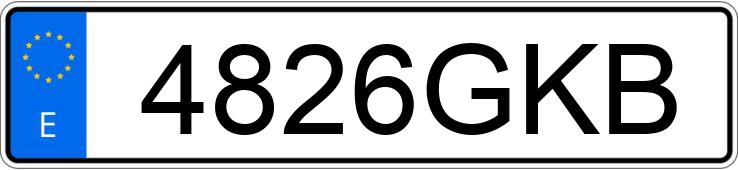 Numer rejestracyjny 4826GKB posiada TOYOTA COROLLA