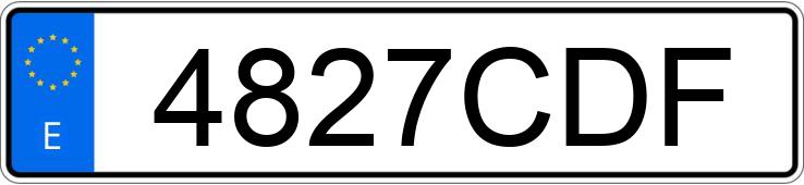 Numer rejestracyjny 4827CDF posiada KIA SHUMA II