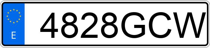 Numer rejestracyjny 4828GCW posiada HONDA SH MODE