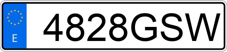 Numer rejestracyjny 4828GSW posiada CITROEN C4 PICASSO 5PZ